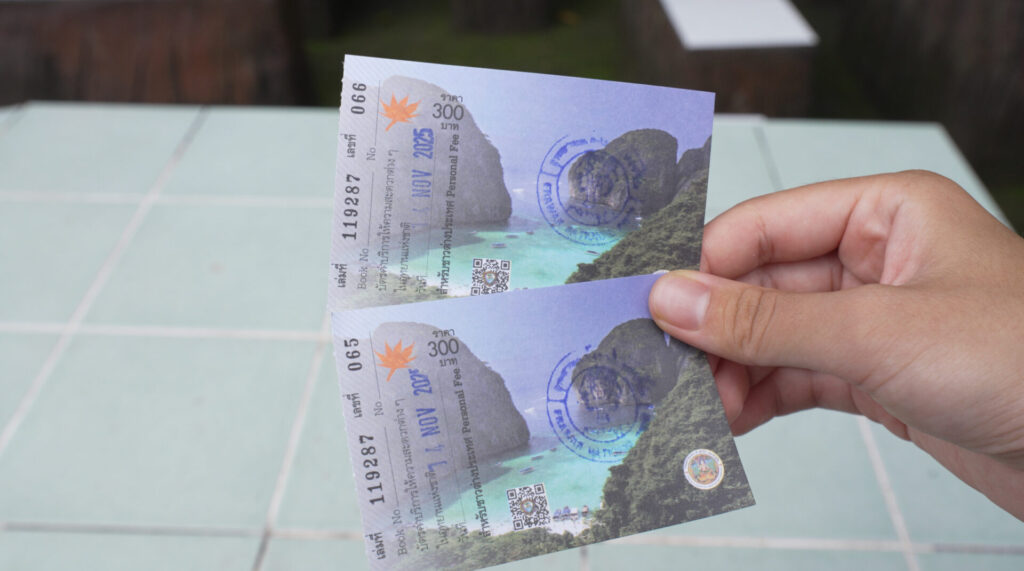 エラワンの滝への入場チケット