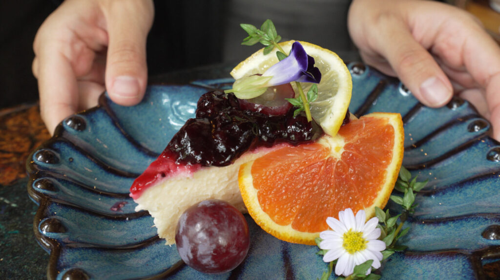 ブルーベリーチーズケーキ