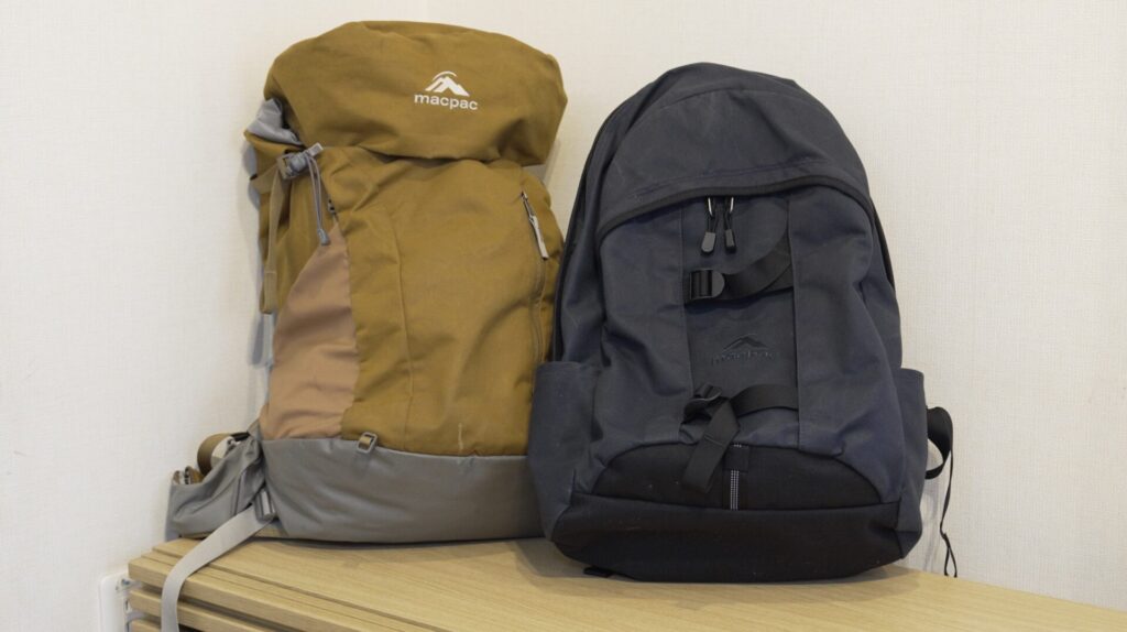 macpacウェカ40とカウリ