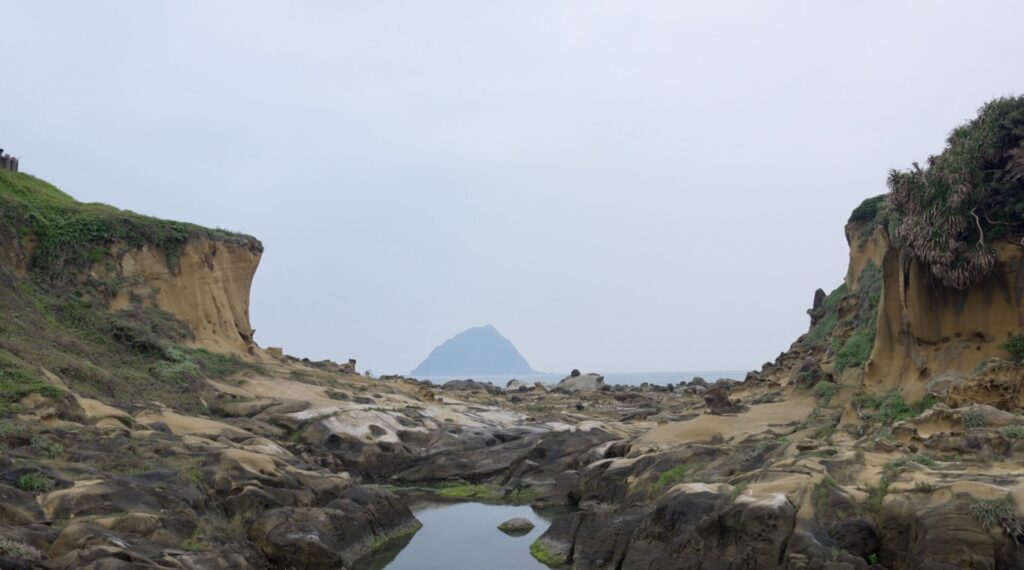 ユニークな奇岩地形
