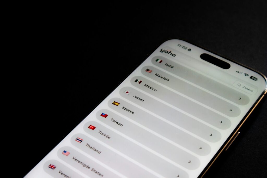 スマホの画面